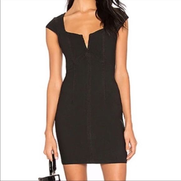 Free People Dresses & Skirts - NWT Free People Women’s Faded Cap Sleeve Lia Black Denim Mini Dress - size small